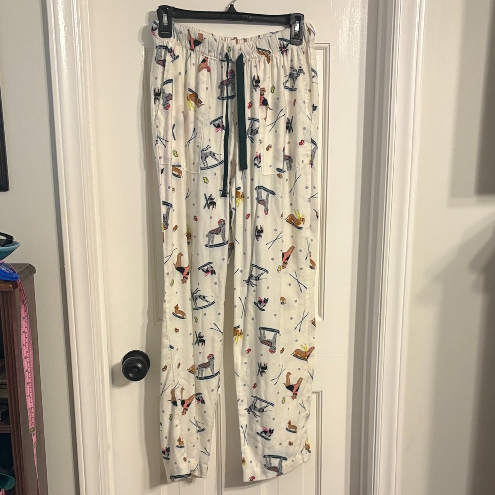 Holiday- Ski Playful Dog Print Lounge Pants - size 0-2/xs